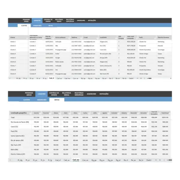 Client Control Template: Efficient and Easy-to-Use Spreadsheet