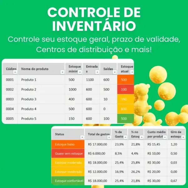 Inventory Control Spreadsheet: Manage Your Stock Efficiently