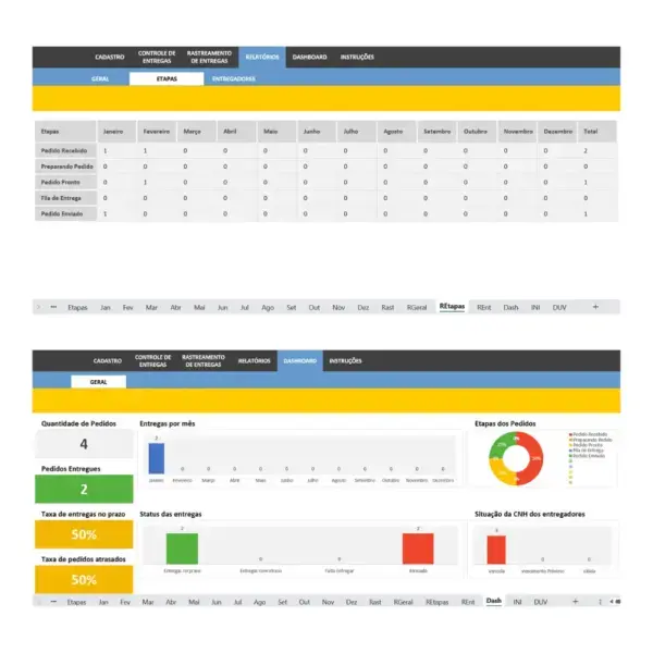 Spreadsheet for logistics delivery control: Optimise your logistics with this efficient tool