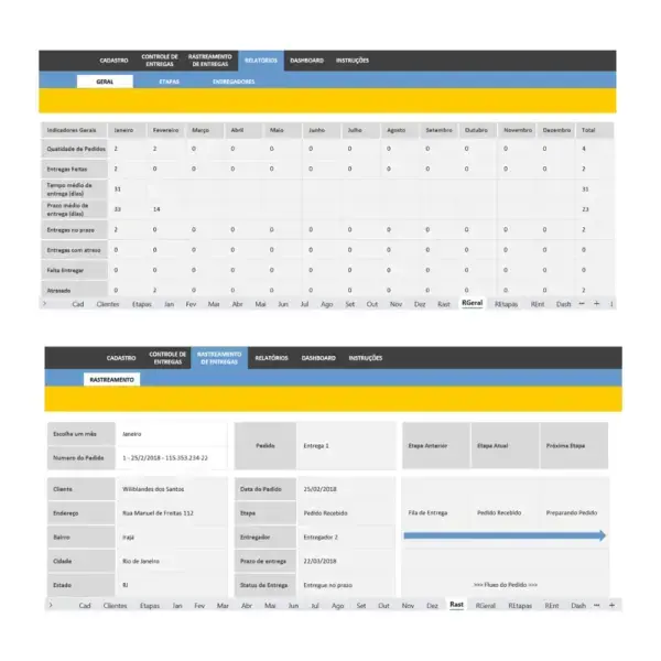 Spreadsheet for logistics delivery control: Optimise your logistics with this efficient tool